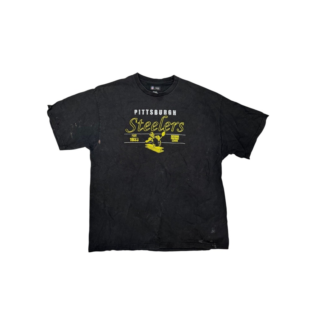Pittsburgh Steelers NFL Team Apparel Black T-Shirt Est. 1933 Men's XL